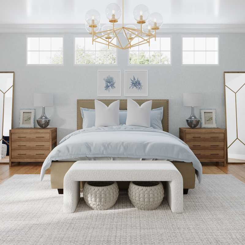 Coastal, Farmhouse Bedroom Design by Havenly Interior Designer Taylor