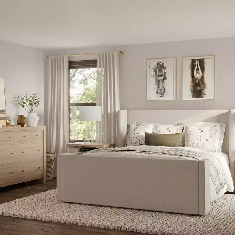 Contemporary Bedroom Design by Havenly Interior Designer Marlene