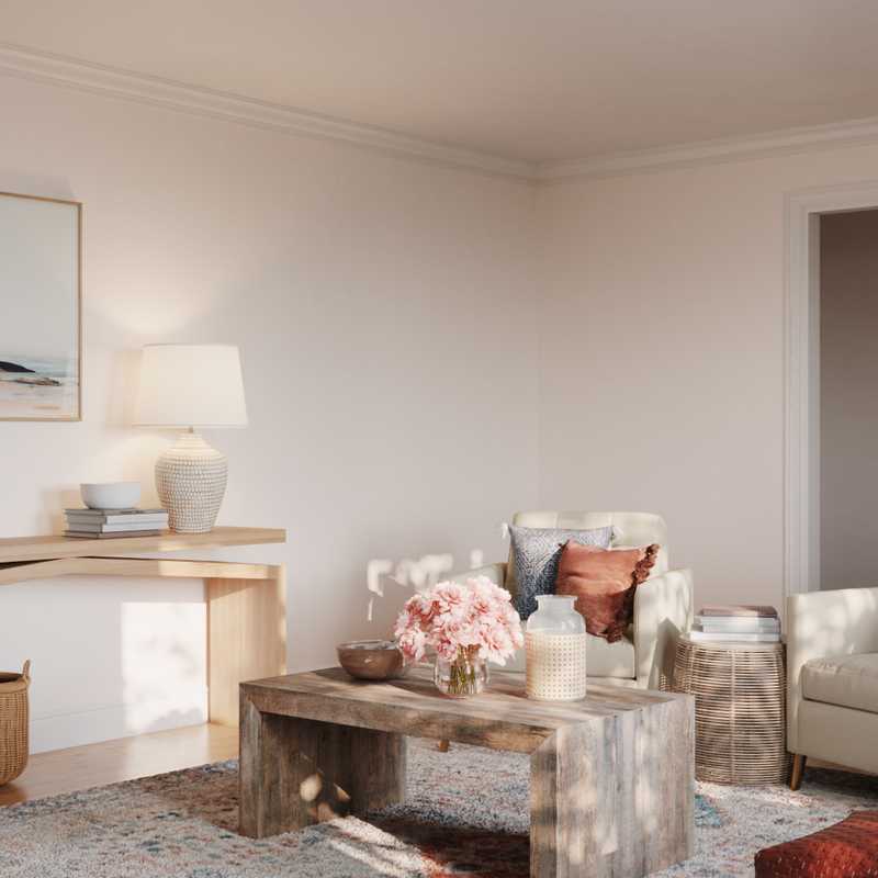 Transitional Living Room Design by Havenly Interior Designer Elizabeth