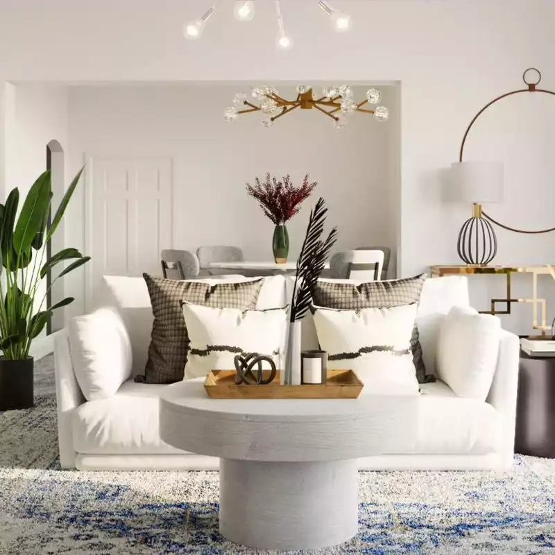 Modern, Midcentury Modern, Minimal, Scandinavian Living Room Design by Havenly Interior Designer Ingrid