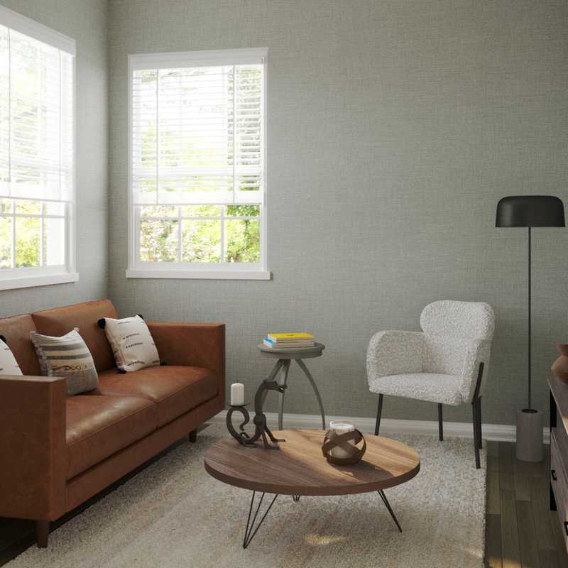 Contemporary, Industrial Living Room Design by Havenly Interior Designer Romina