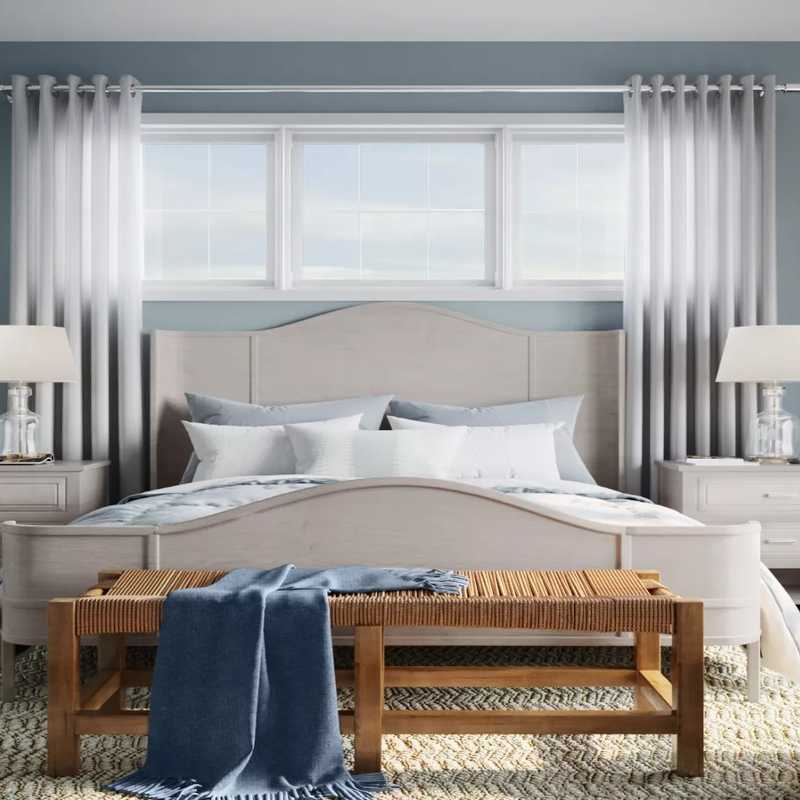 Classic, Coastal, Transitional, Preppy Bedroom Design by Havenly Interior Designer Lisa