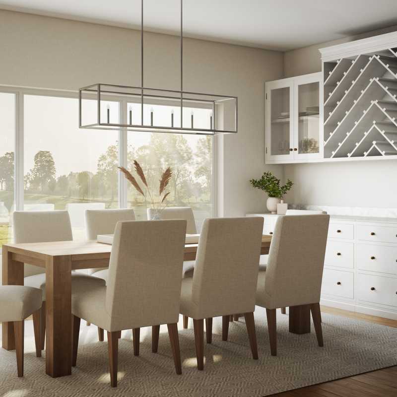 Modern, Minimal Dining Room Design by Havenly Interior Designer Sydney
