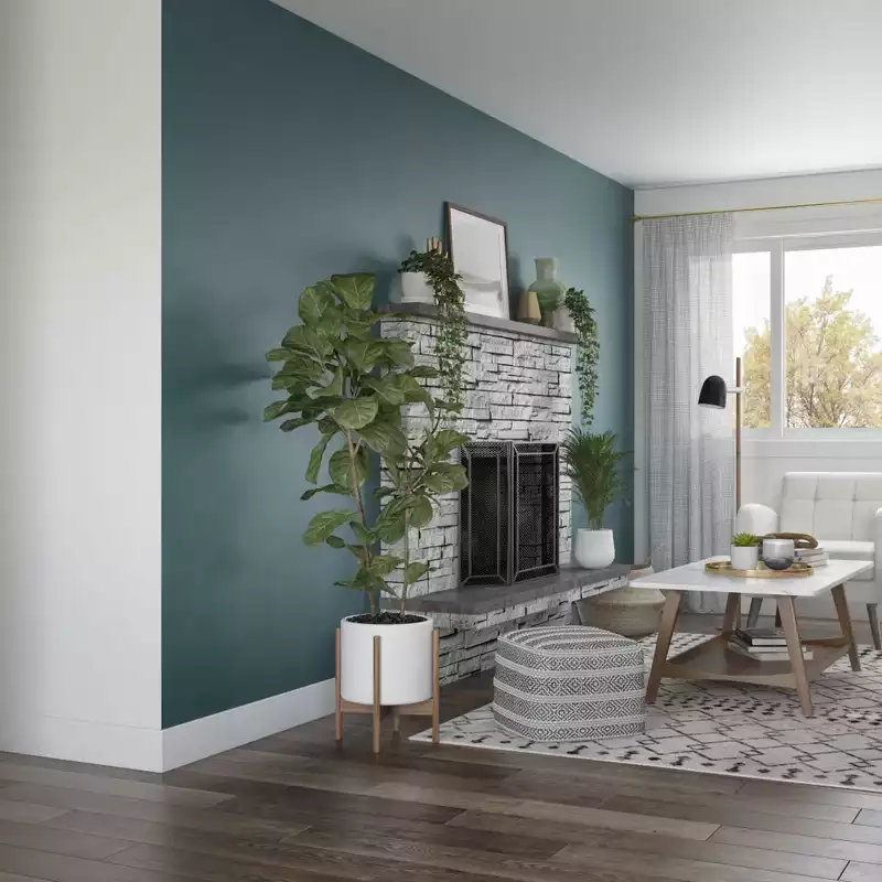 Midcentury Modern Living Room Design by Havenly Interior Designer Marlene