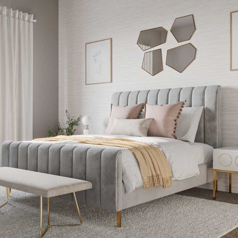 Modern, Glam Bedroom Design by Havenly Interior Designer Romina