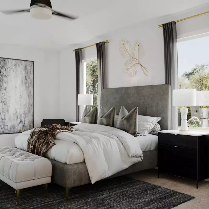 Classic, Glam Bedroom Design by Havenly Interior Designer Anny