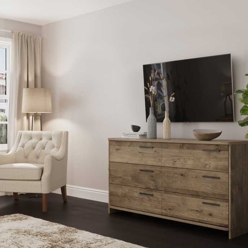 Contemporary, Midcentury Modern Bedroom Design by Havenly Interior Designer Marisol