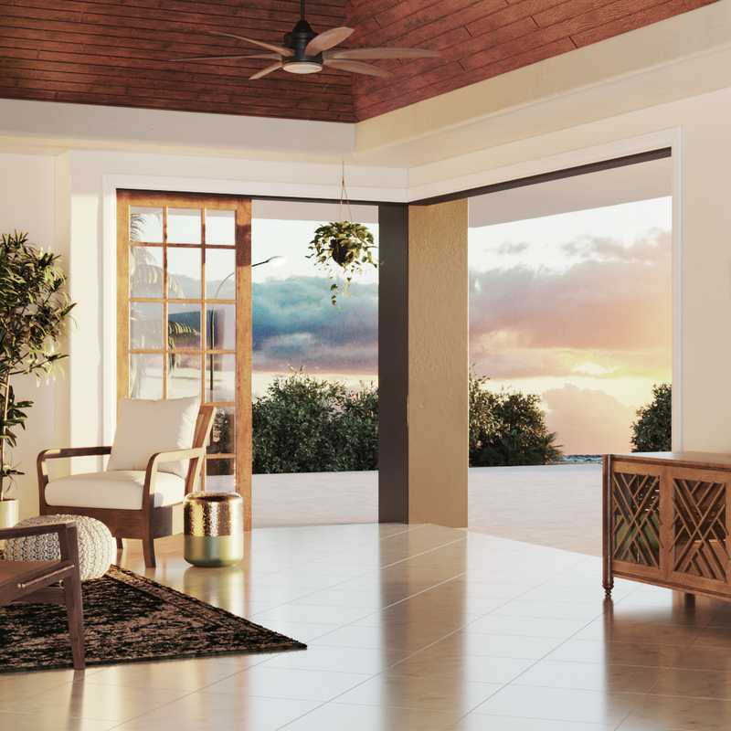 Modern, Eclectic, Bohemian, Global Living Room Design by Havenly Interior Designer Julia