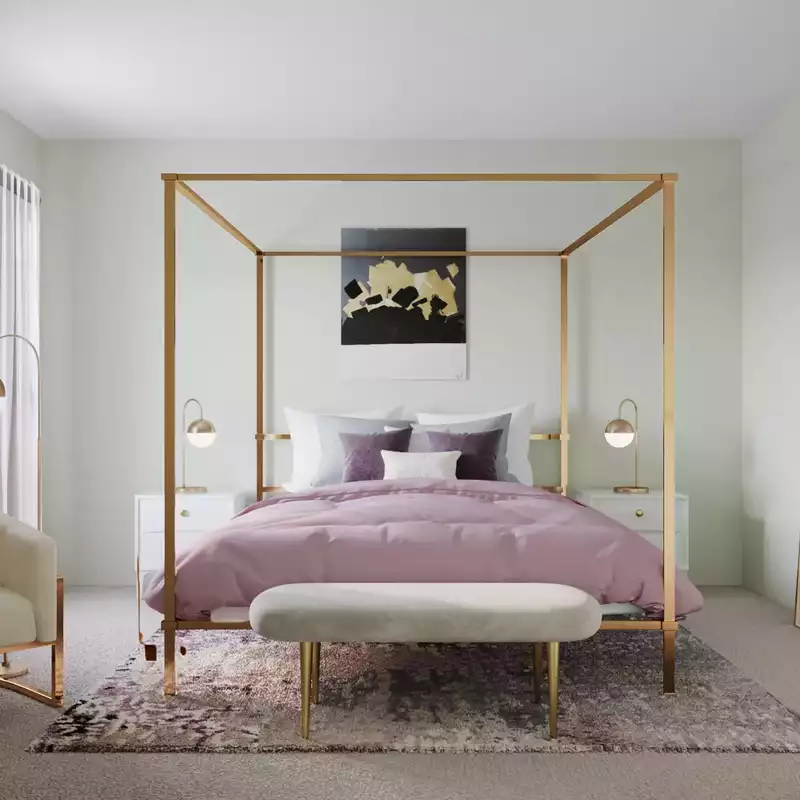 Glam Bedroom Design by Havenly Interior Designer Emmanuel