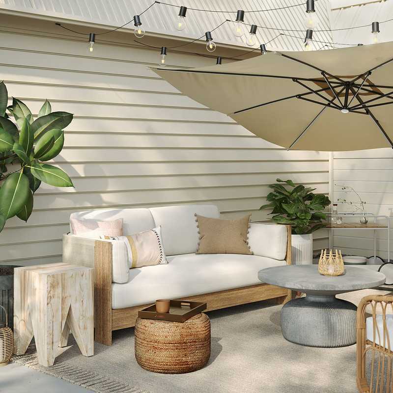 Contemporary, Bohemian Outdoor Space Design by Havenly Interior Designer Romina