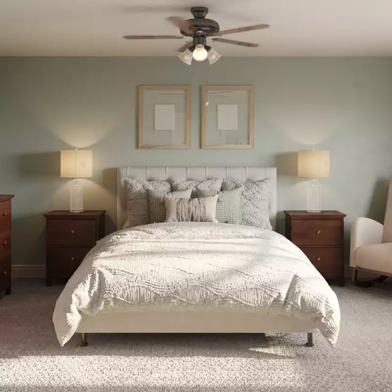 Modern, Traditional, Farmhouse, Midcentury Modern Bedroom Design by Havenly Interior Designer Amanda