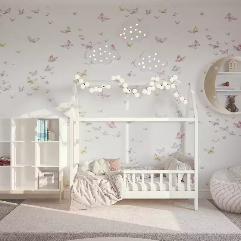 Transitional Playroom Design by Havenly Interior Designer Romina