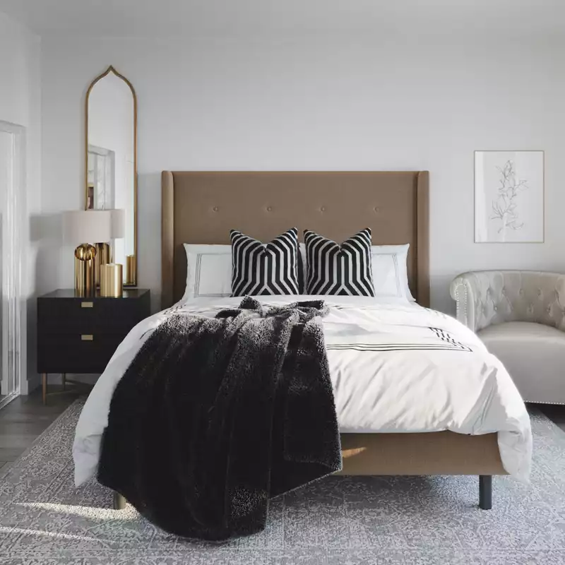 Glam Bedroom Design by Havenly Interior Designer Estefania