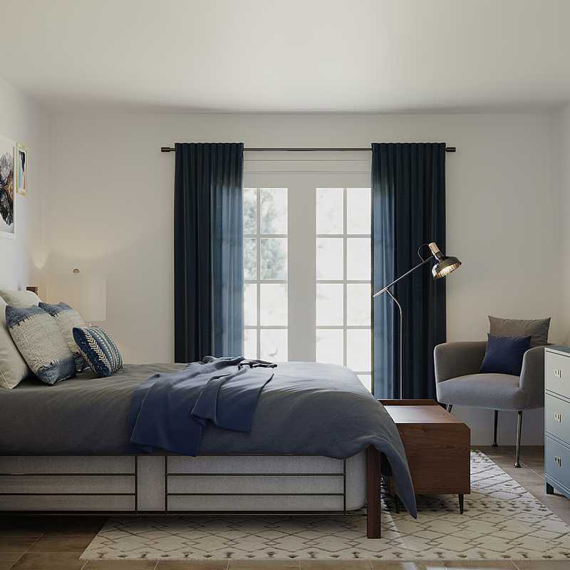Modern, Midcentury Modern Bedroom Design by Havenly Interior Designer Mercedes