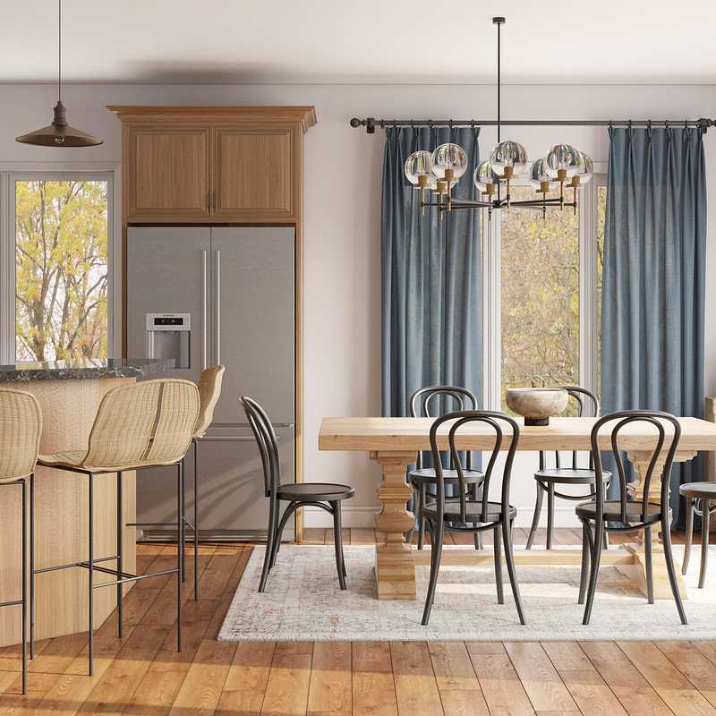 Classic, Eclectic, Traditional Dining Room Design by Havenly Interior Designer Megan