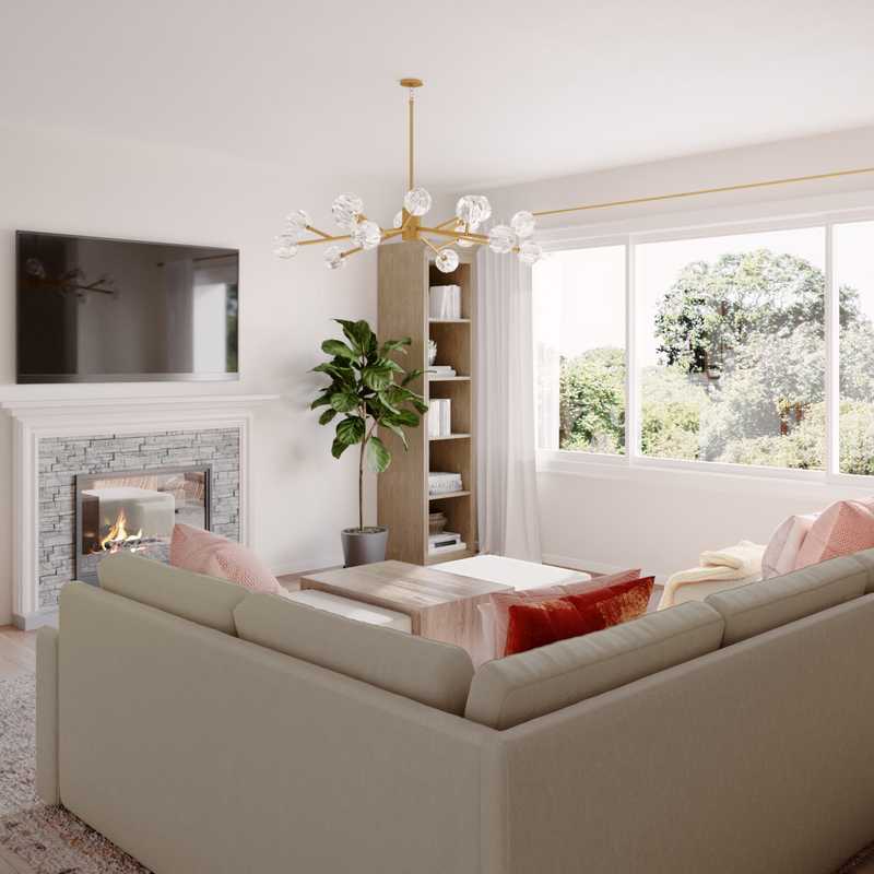 Contemporary, Classic, Farmhouse Living Room Design by Havenly Interior Designer Mariela