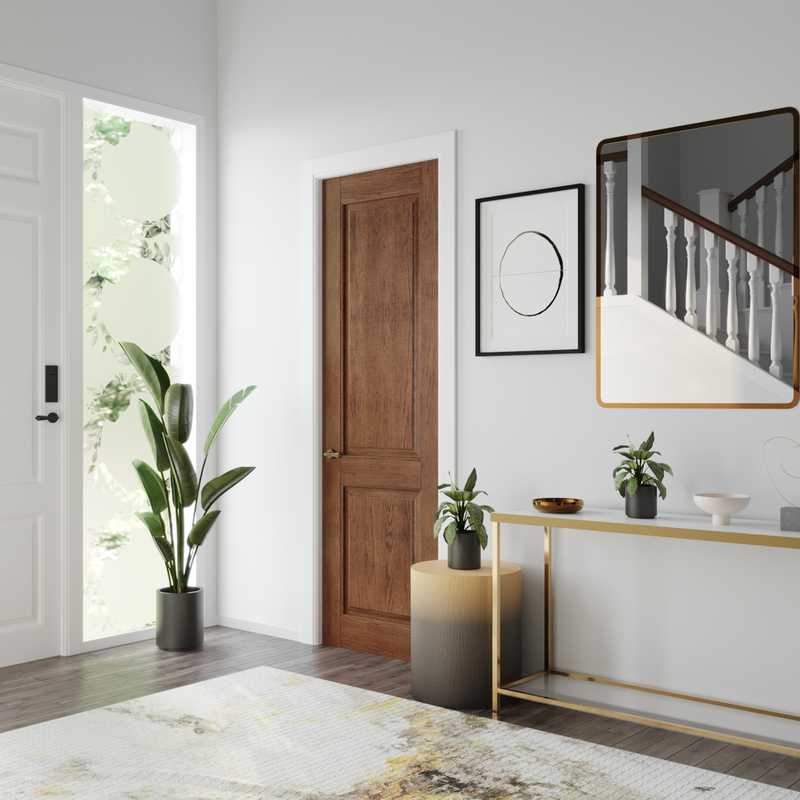 Contemporary, Glam Entryway Design by Havenly Interior Designer Troyce