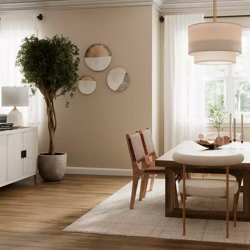 Modern, Coastal, Traditional, Farmhouse, Transitional Dining Room Design by Havenly Interior Designer Taylor