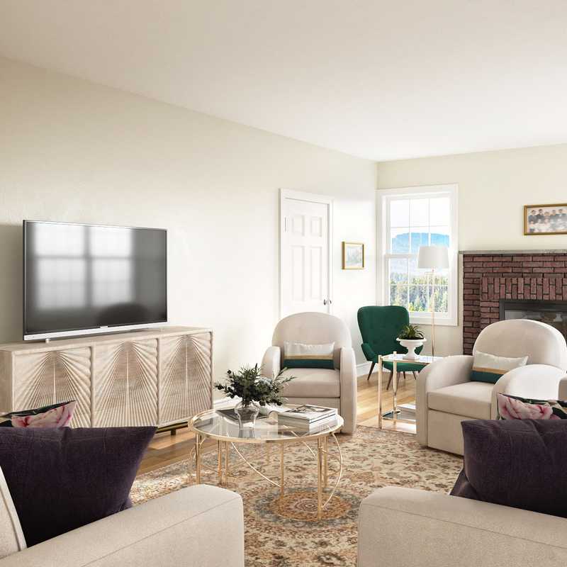Traditional Living Room Design by Havenly Interior Designer Yonka