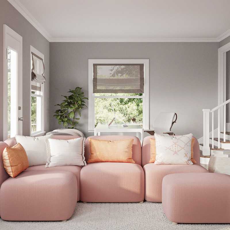 Eclectic, Bohemian Living Room Design by Havenly Interior Designer Amanda