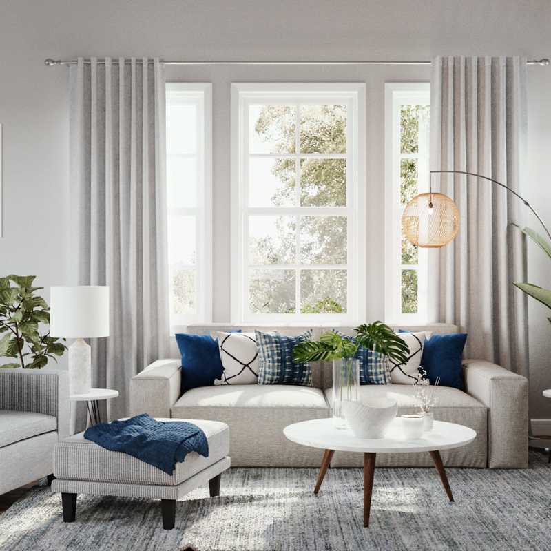 Midcentury Modern, Scandinavian Living Room Design by Havenly Interior Designer Katherin