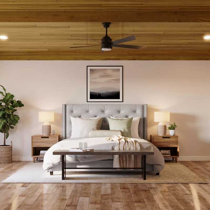 Coastal, Farmhouse Bedroom Design by Havenly Interior Designer Mariel