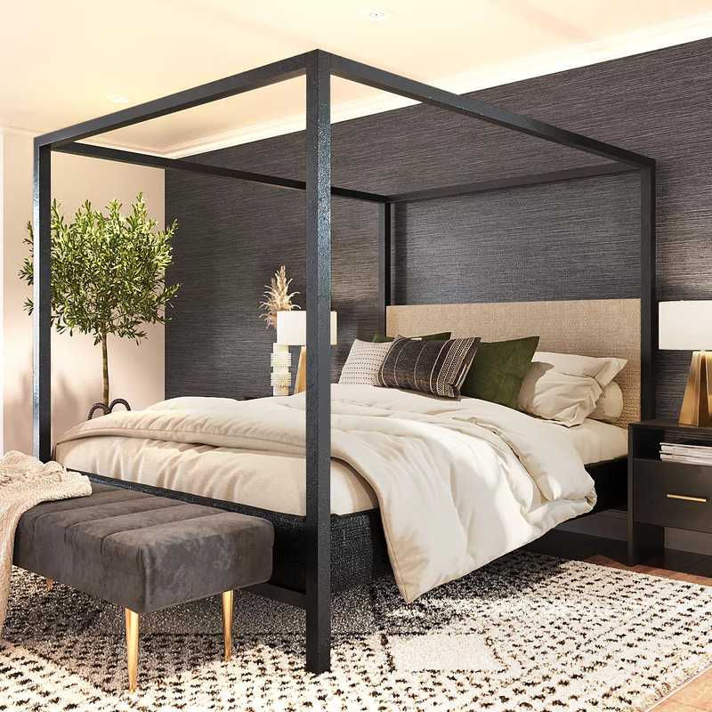 Midcentury Modern Bedroom Design by Havenly Interior Designer Ana