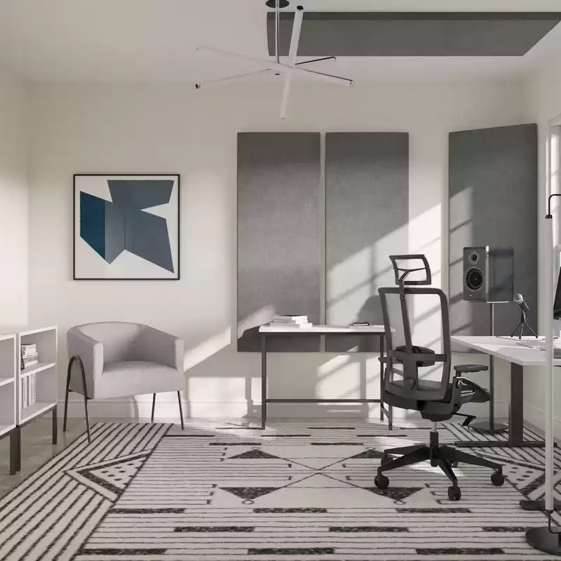 Modern, Minimal Office Design by Havenly Interior Designer Carla