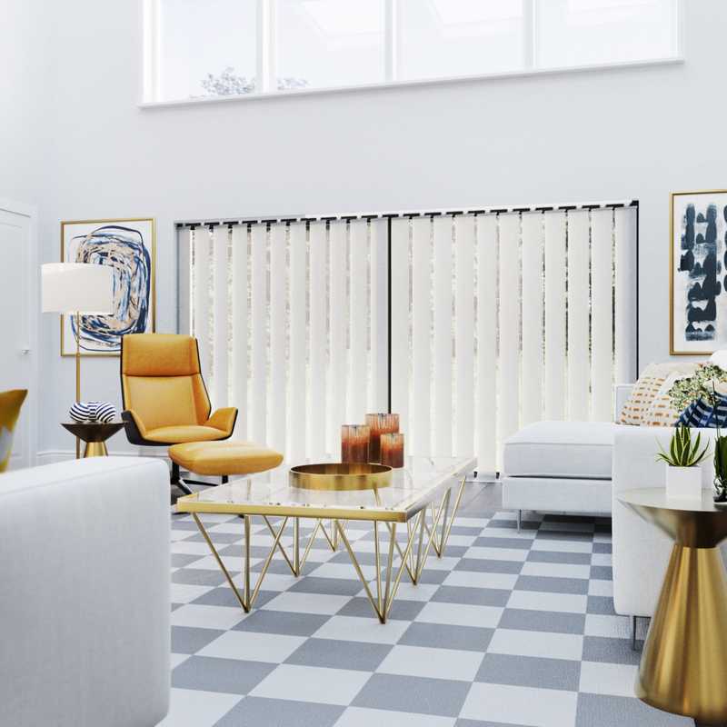 Modern Living Room Design by Havenly Interior Designer Rosario