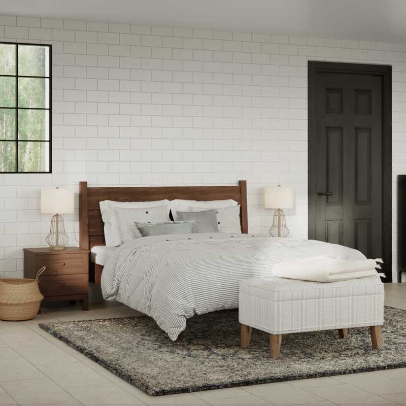 Classic, Coastal, Traditional, Farmhouse Bedroom Design by Havenly Interior Designer Michelle