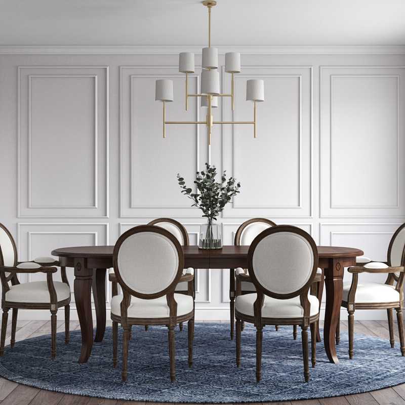 Transitional Dining Room Design by Havenly Interior Designer Denise