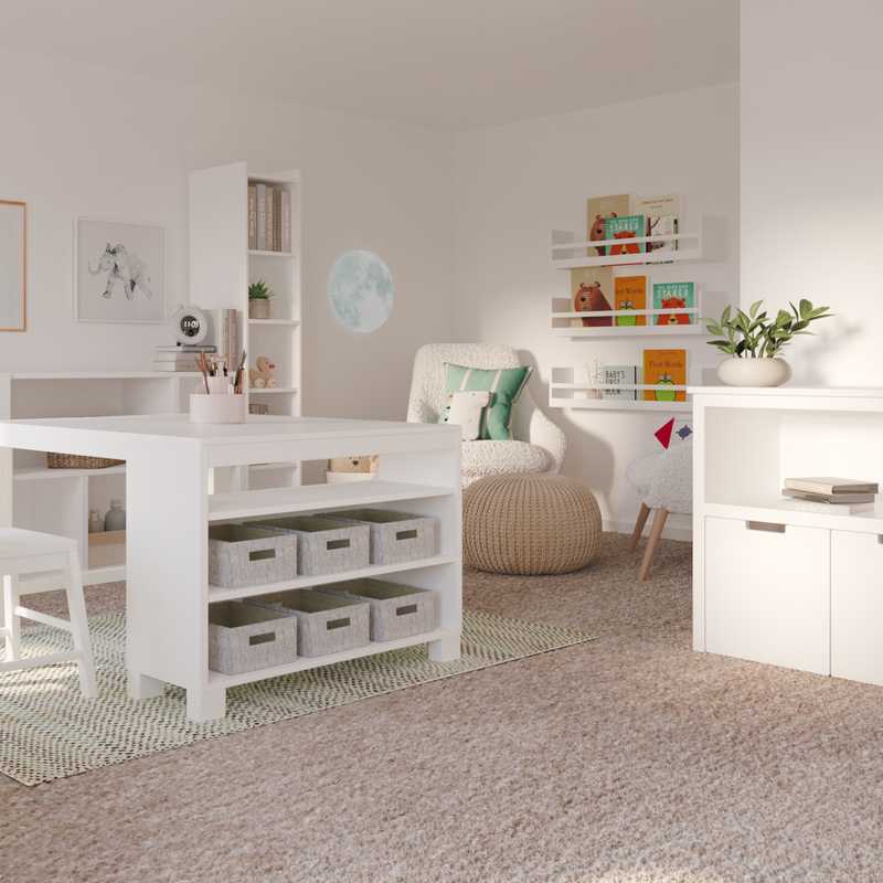 Bohemian Playroom Design by Havenly Interior Designer Barbara