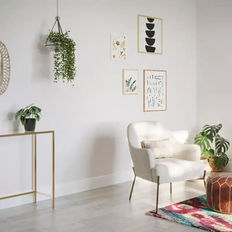 Eclectic, Bohemian Living Room Design by Havenly Interior Designer Marley