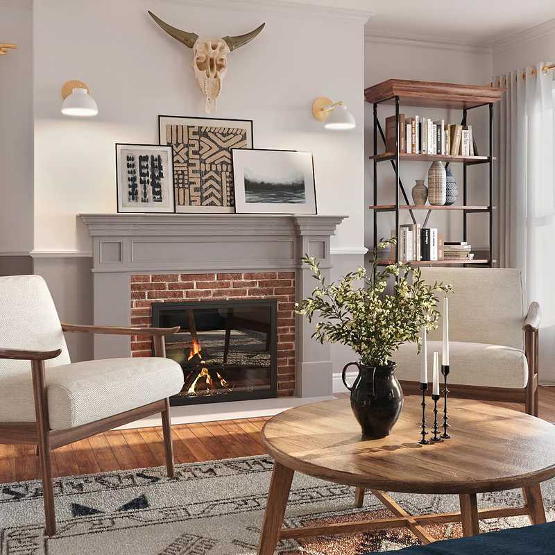 Classic, Traditional Living Room Design by Havenly Interior Designer Mariel