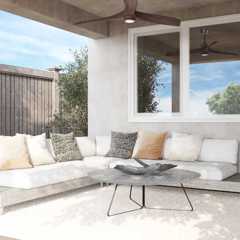 Modern, Bohemian Outdoor Space Design by Havenly Interior Designer Christa