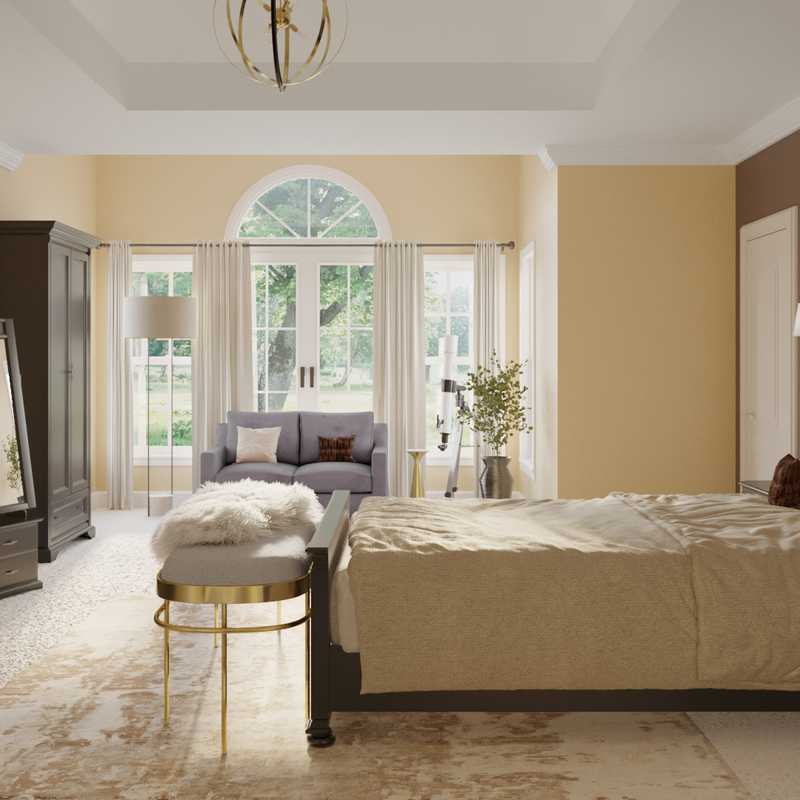 Contemporary, Classic, Glam, Transitional Bedroom Design by Havenly Interior Designer Amelia