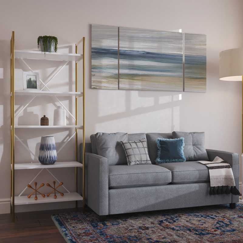 Bohemian, Midcentury Modern Not Sure Yet Design by Havenly Interior Designer Carine
