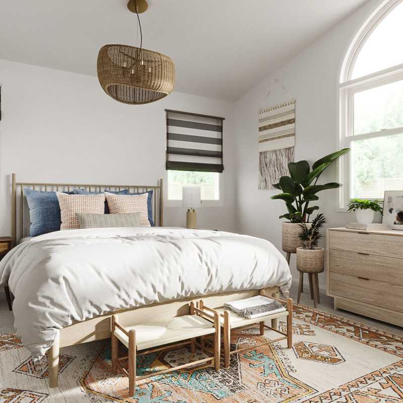 Modern, Bohemian, Minimal, Scandinavian Bedroom Design by Havenly Interior Designer Michelle