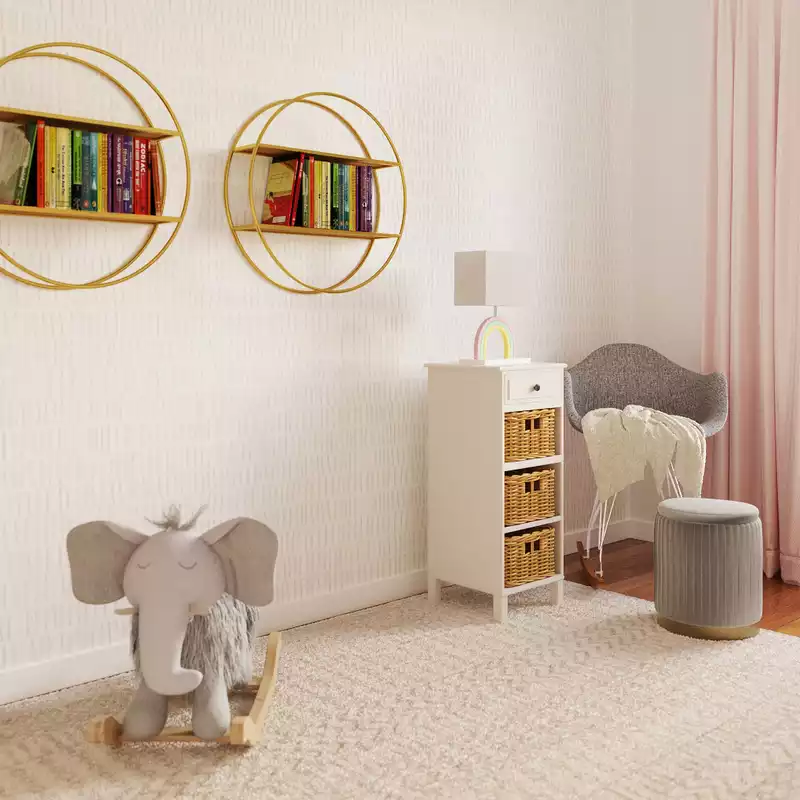 Midcentury Modern Nursery Design by Havenly Interior Designer Camila