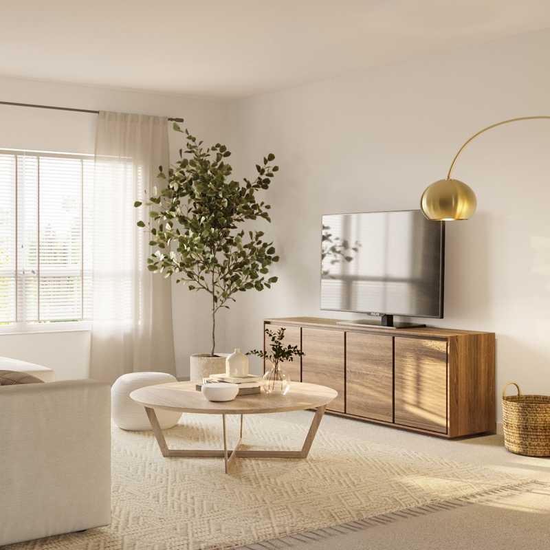 Modern, Bohemian, Glam Living Room Design by Havenly Interior Designer Legacy