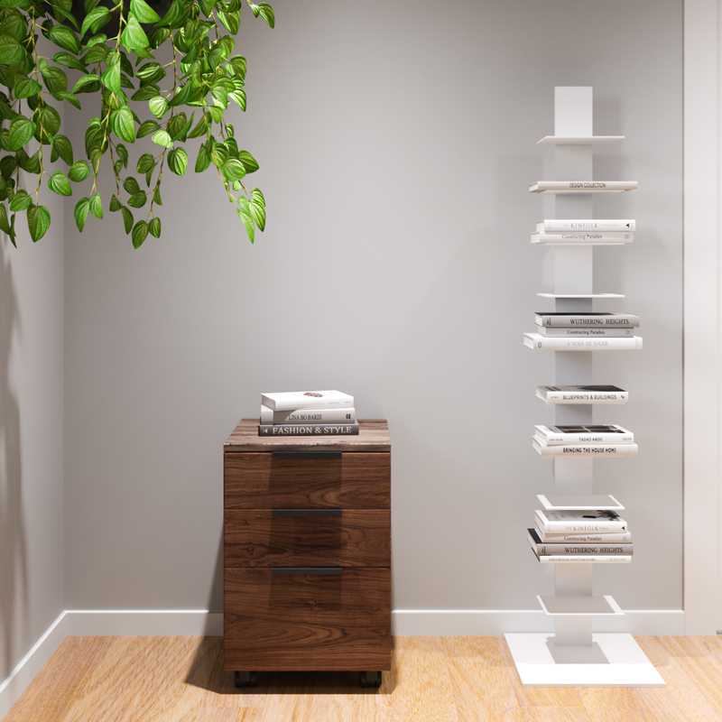 Midcentury Modern, Scandinavian Office Design by Havenly Interior Designer Priscila