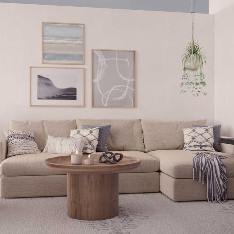 Bohemian, Farmhouse, Scandinavian Living Room Design by Havenly Interior Designer Ivan