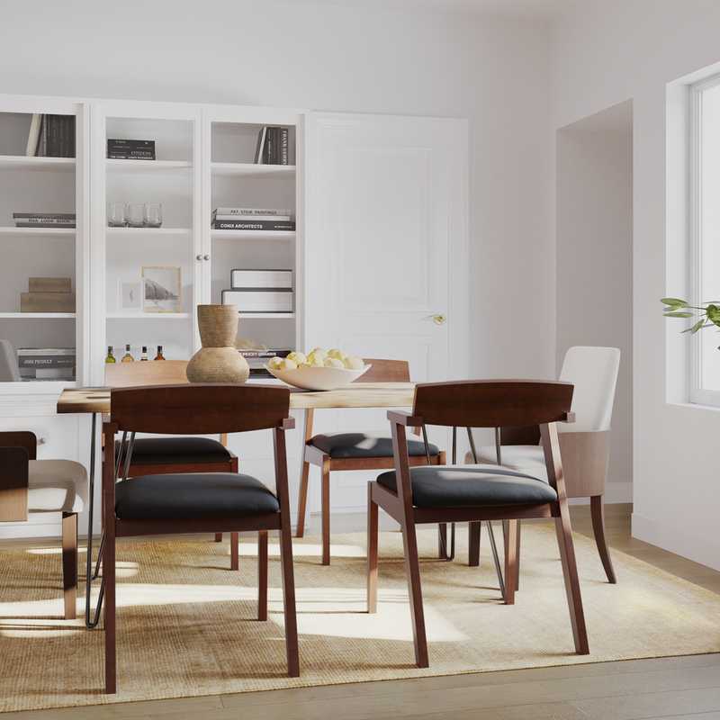 Midcentury Modern, Scandinavian Dining Room Design by Havenly Interior Designer Lena