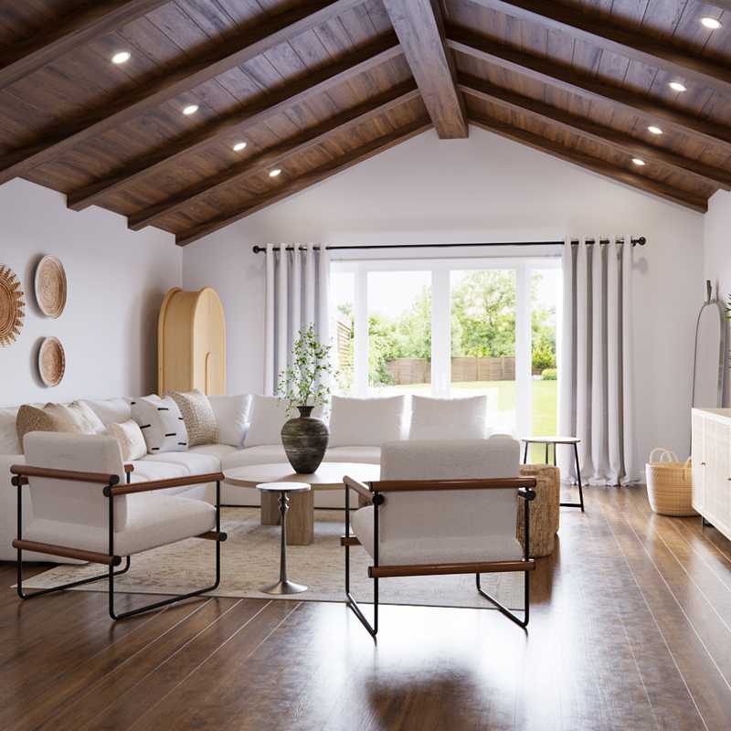 Modern, Classic, Coastal, Transitional, Midcentury Modern, Scandinavian Living Room Design by Havenly Interior Designer Brittany