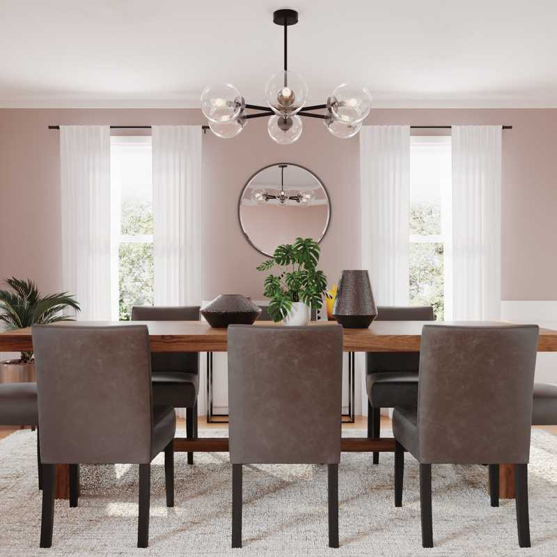 Contemporary, Modern, Eclectic Dining Room Design by Havenly Interior Designer Mirella