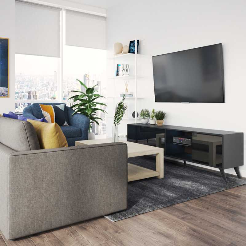 Modern, Minimal Living Room Design by Havenly Interior Designer Ana