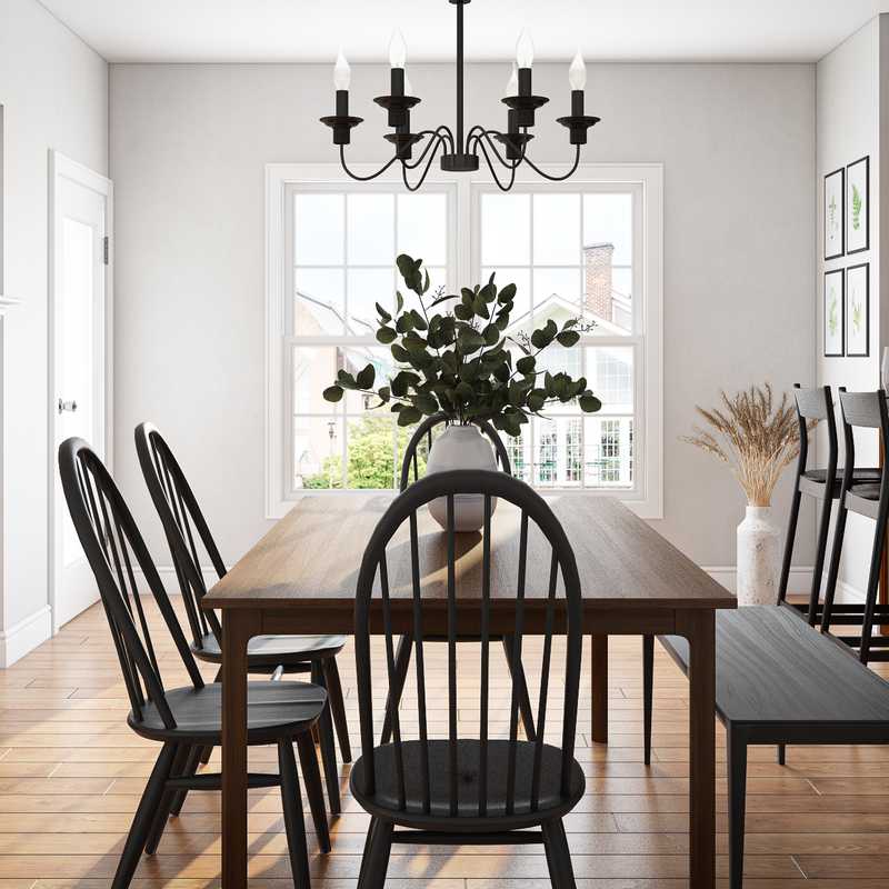 Farmhouse Dining Room Design by Havenly Interior Designer Veronica