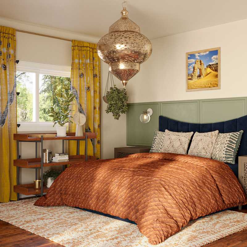 Eclectic, Bohemian Living Room Design by Havenly Interior Designer Priscila