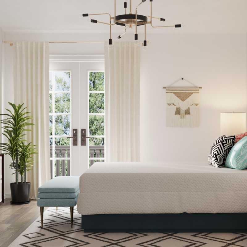 Eclectic, Bohemian, Glam Bedroom Design by Havenly Interior Designer Leah