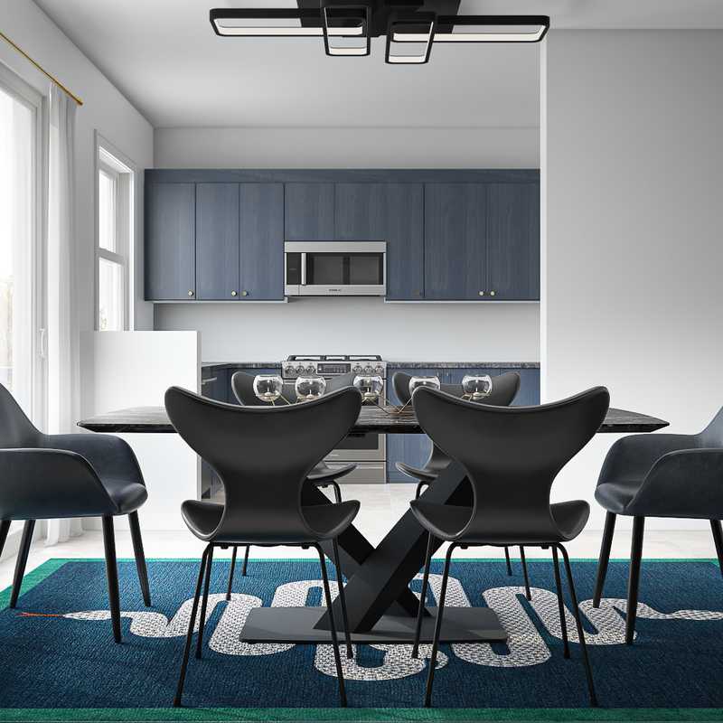 Modern, Minimal Dining Room Design by Havenly Interior Designer Sydney